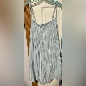 American Eagle blue and white short dress